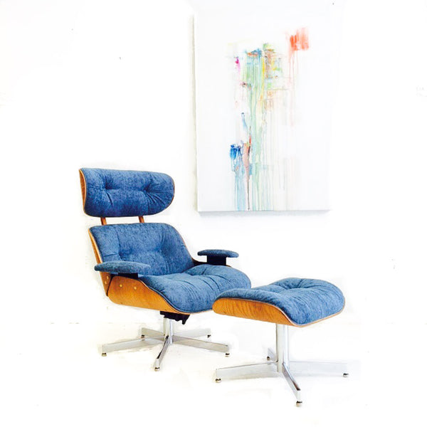 Eames Style Lounge Chair & Ottoman – Atomic Furnishing & Desi