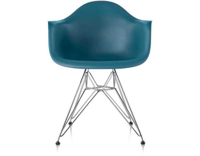 Eames® molded plastic armchair with wire base | hive | Molded .