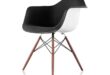 eames® upholstered armchair with dowel base | hive | Eames .