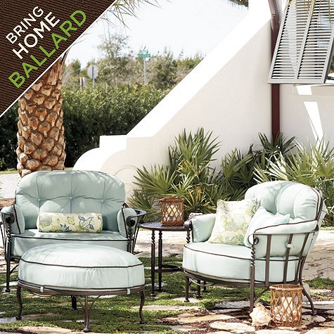 Corsica Lounge Chair | Ballard Designs | Garden lounge chairs .