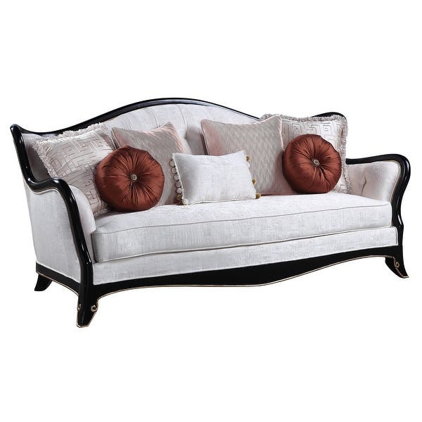 ACME Nurmive Sofa with 7 Pillows in Beige - On Sale - - 353520