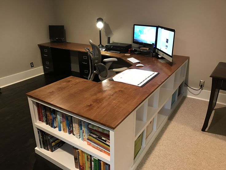 Cubby/Bookshelf/Corner Desk Combo - DIY Projects | Office desk .