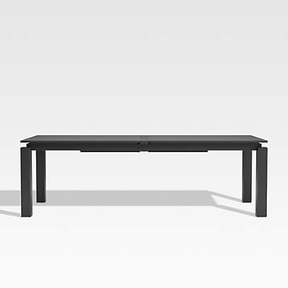 Walker 96" Dark Grey Extendable Outdoor Dining Table + Reviews .
