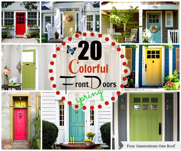 20 colorful front door colors 2023 | Four Generations One Roof .