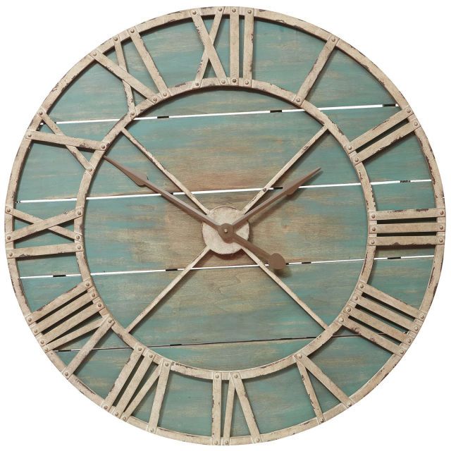 11 Oversized Wall Clocks with Timeless Appeal | Teal wall clocks .