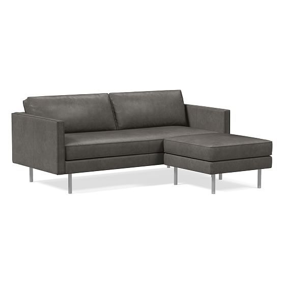 Axel Leather Sofa (60"–89") | Leather sofa, Sofa, Outdoor so