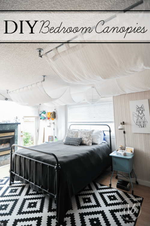 February DIY Challenge: Bedroom Canopy - Dwell Beautif