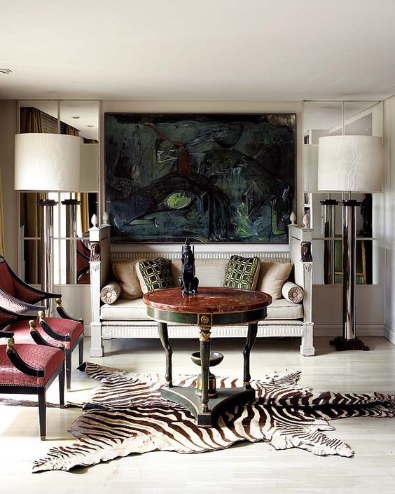 The Dos of Decorating with Zebra Skin Rug | Rugs in living room .