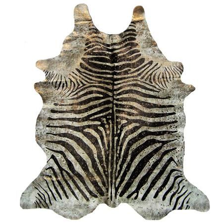 Metallic Splashed Zebra Cowhide Rug | Zebra cowhide rug, Zebra .