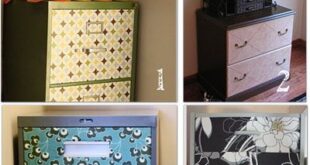8 File Cabinet Makeovers {Drab to Fab!} | Filing cabinet, Diy file .