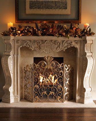 Acanthus Fireplace Screen | Home fireplace, Fireplace makeover .