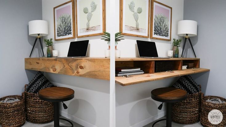 DIY Floating Desk With Hidden Storage - DIY Huntress | Diy .