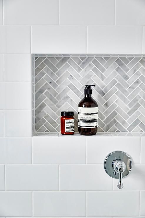 9 Tile Ideas for Small Bathrooms | Hunker | Tile shower niche .