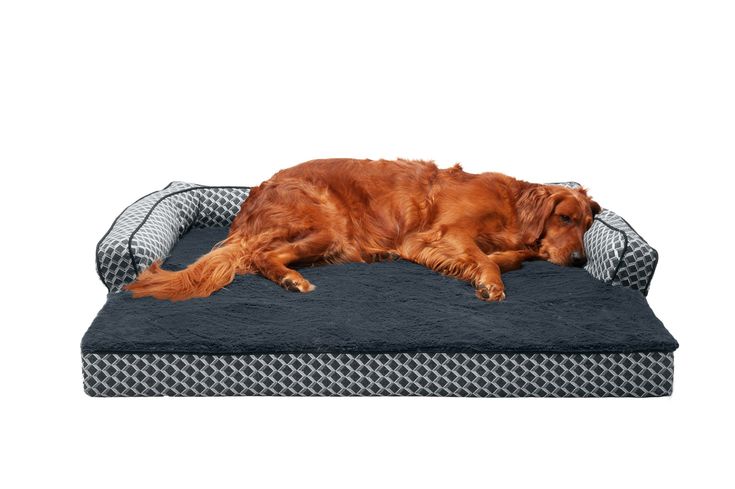 Sofa Dog Bed - Plush & Décor Comfy CouchOrthopedic Foam / Diamond .