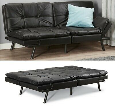 Memory Foam Futon Sofa Bed Couch Sleeper FULL Size Convertible .