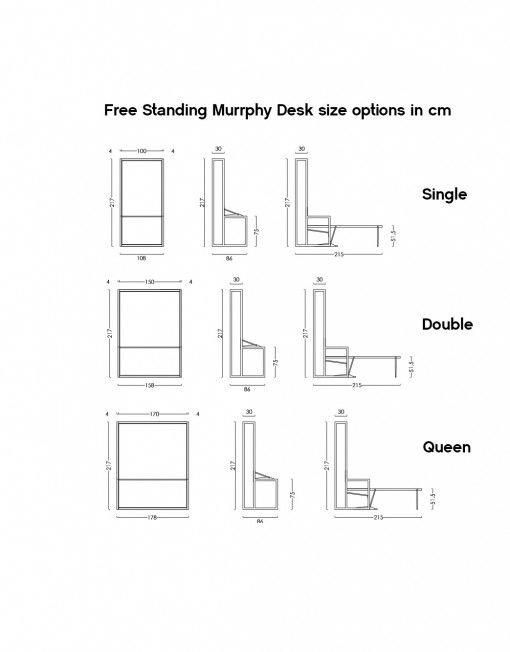 Compatto - Freestanding Murphy Bed Desk | Expand Furniture .