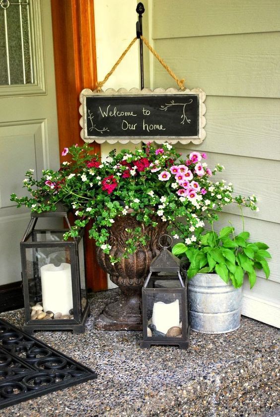 12 Ways to "Spring" Up Your Front Porch | Front porch decorating .