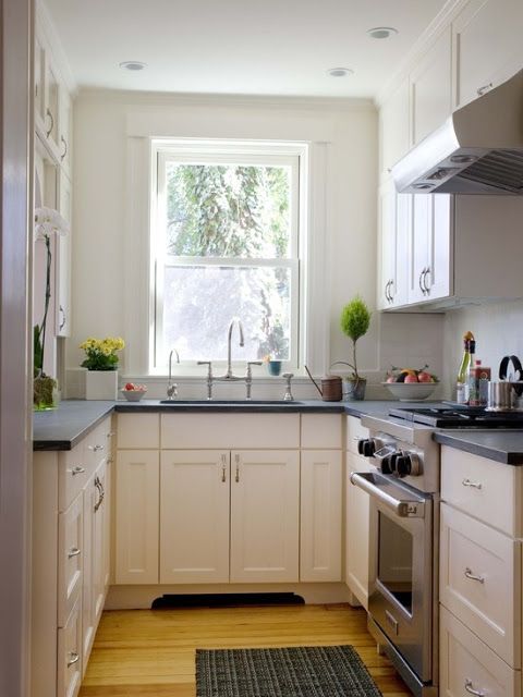 making a small galley kitchen work | Small kitchen layouts, Galley .