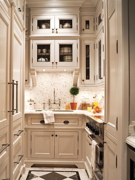 Create A Lovely Galley Kitchen | Tiny kitchen design, Small .