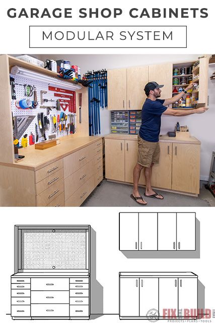 5 DIY Garage Cabinets | Modular Shop Storage System .