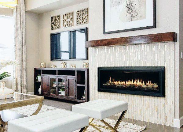 Top 60 Best Linear Fireplace Ideas - Modern Home Interiors .