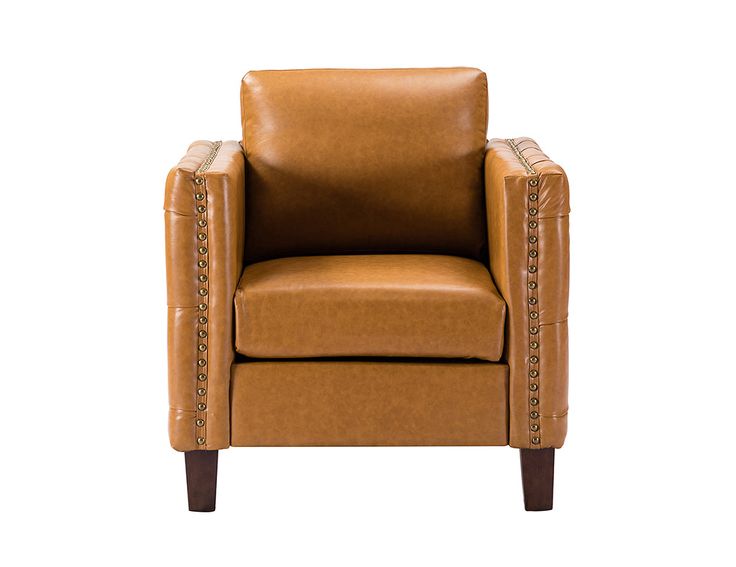 Paulo Vegan Leather Tufted Club Armchair - Hulala Home | Tufted .