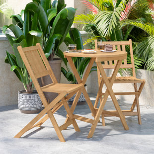 Wooden Small Outdoor Table And Chairs | Wayfa