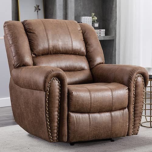 Canmov Leather Recliner Chair Brown [reading or napping] | Manual .