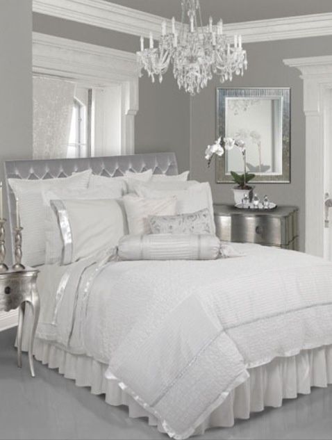 14 Silver Bedroom Designs For Royal Look In The Home | Silver and .