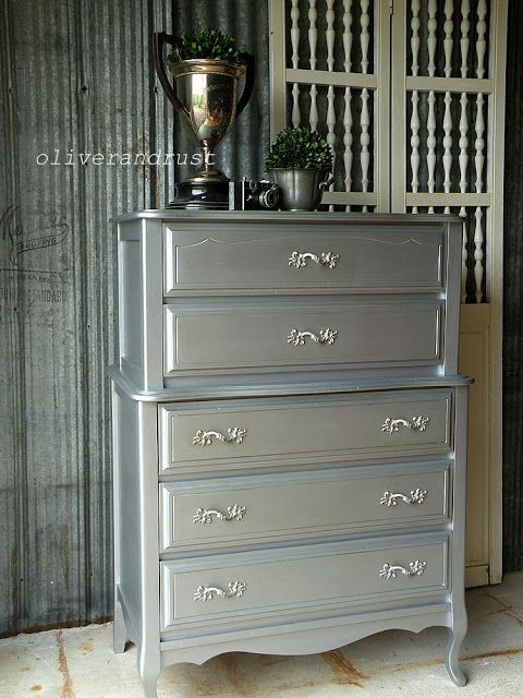 1000 ideas about Silver Painted Furniture on Pinterest Silver .