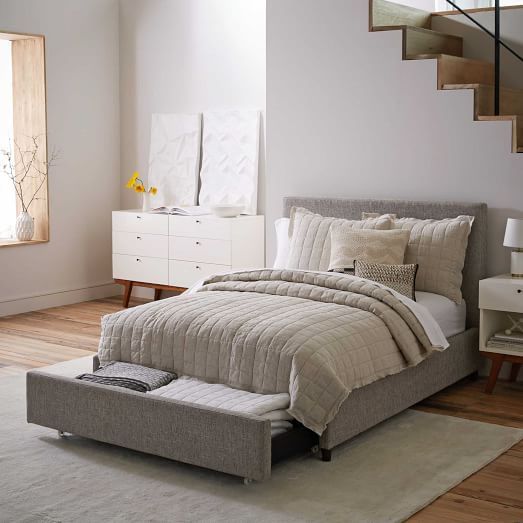 Contemporary Upholstered Storage Bed | Upholstered storage bed .