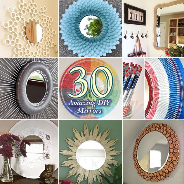 30 Amazing DIY Decorative Mirrors | Diy decor, Diy mirror, Mirror .