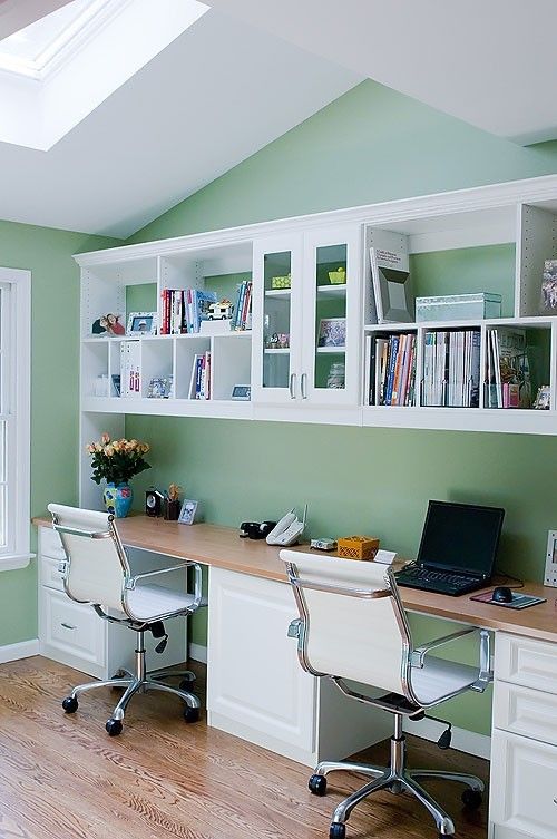 28 Great Real-Life Home Offices | Contemporary home office, Home .