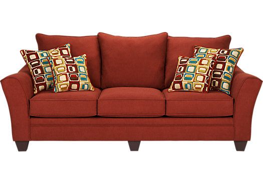 Sofas & Couches - Modern & Contemporary Sofa Styles | Red sofa .