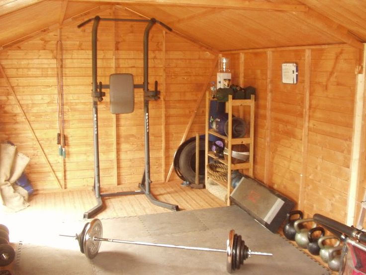 Turn your Backyard Shed into a Gym | Gym shed, At home gym, Home .