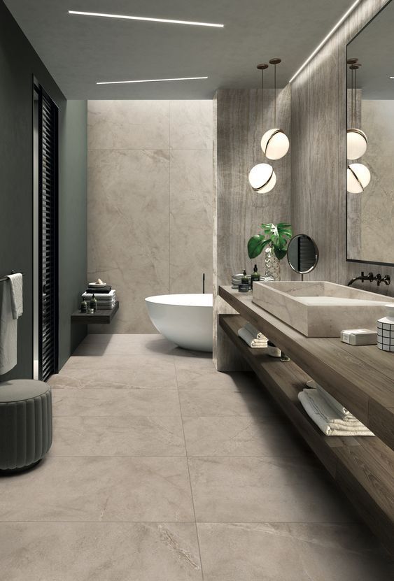 20 Best Bathroom Floor Tile Ideas - Decoholic | Black bathroom .