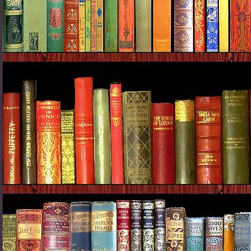 Bookworm Antique book library, vintage book shelf" Tote Bag for .
