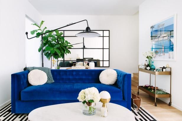Cool Down Your Design With Blue Velvet Furniture — HGTV | Blue .
