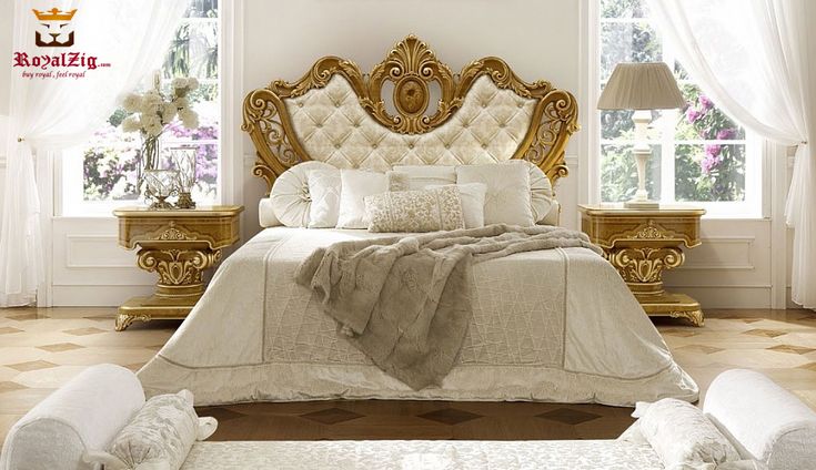 Give a royal look to bedroom with a king headboard