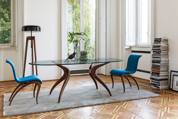 Dashing Duo: Trendy New Dining Tables Usher in Geometric Contrast .