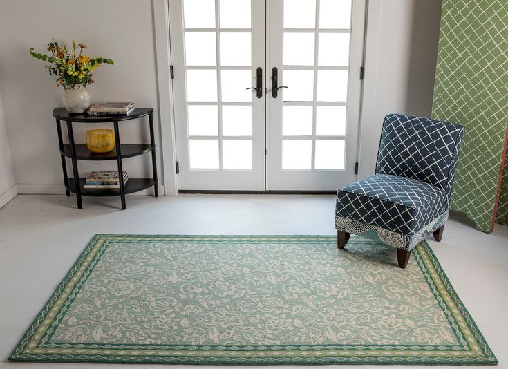 Momeni Under A Loggia UND-2 Green Area Rug by MADCAP | Traditional .