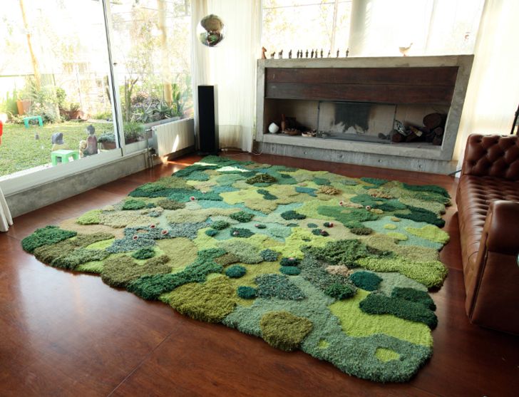 Green pasture carpet | Forest room, Moss rug, Aesthetic room dec
