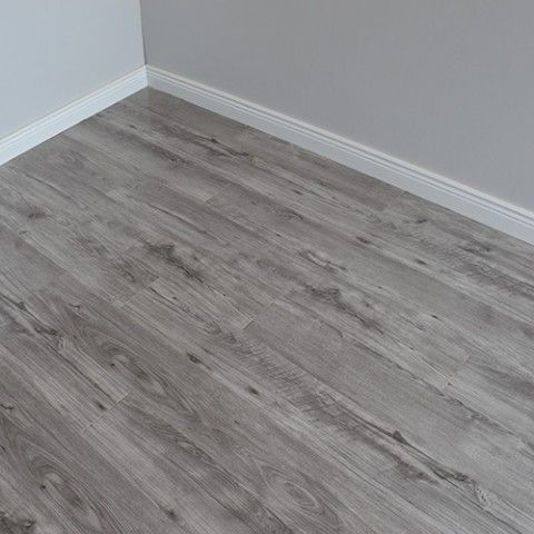 Varnished Grey Gloss Wooden Floor | Wood floor design, Grey .