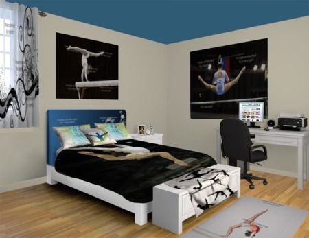 Gymnastics room decor, Gymnastics bedroom, Gymnastics ro