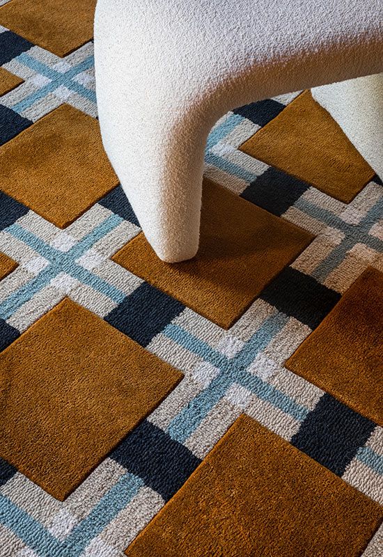 Evelina Kroon Ochre Fields Wool Rug | Layered rugs, Hand tufted .