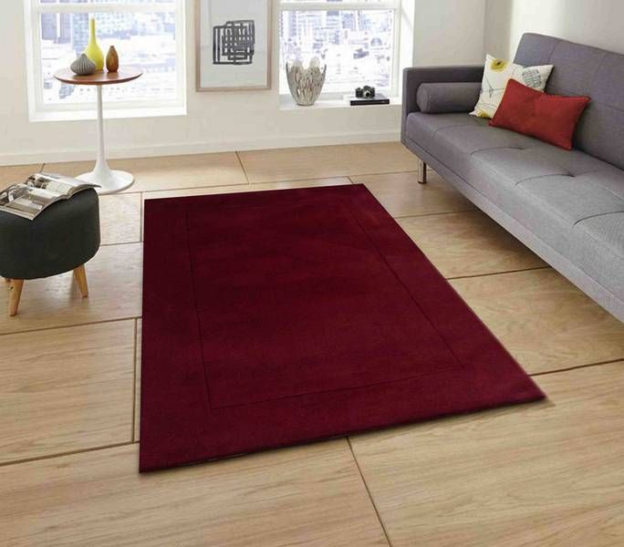 Maroon hand tufted Wool carpet | Modern carpet, Bedroom colors, Carp