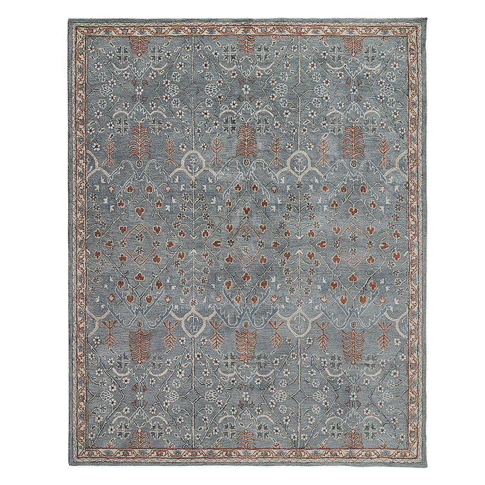 Lydette Hand Tufted 100% Wool Area Rug Blue | Wool area rugs, Blue .