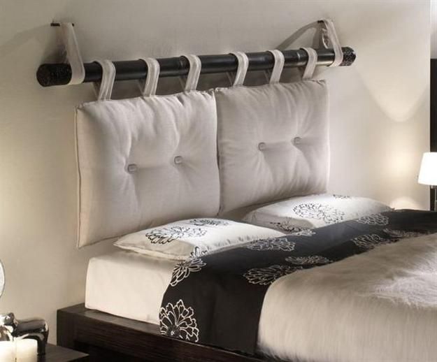 Removable DIY Bed Headboard Ideas Bringing Warmth and Softness .