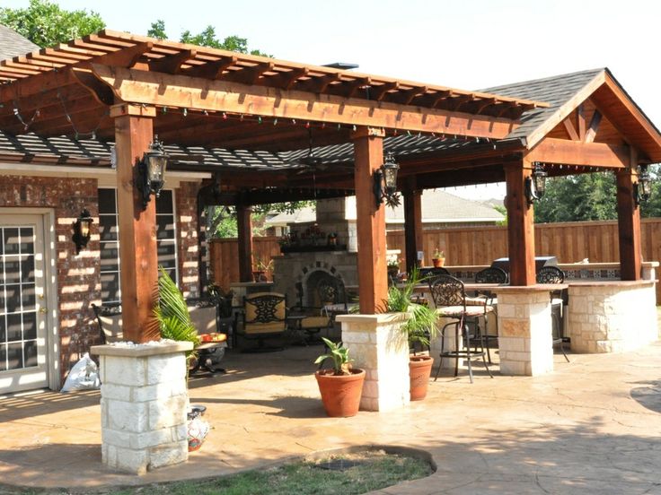 A patio cover and arbor are the perfect combination for an outdoor .