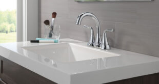 Two Handle Centerset Bathroom Faucet in Chrome 2533LF-MPU | Delta .